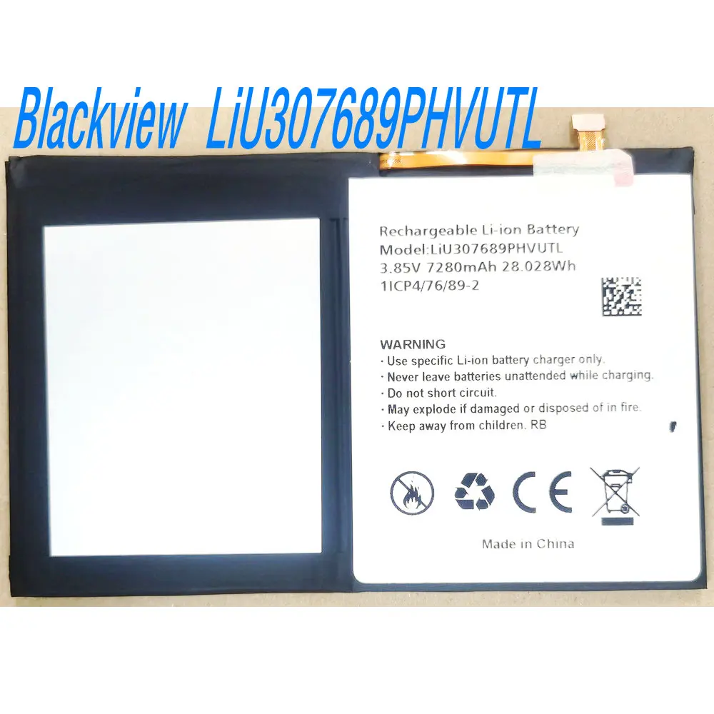 

3.85V 7280mAh 32100140 High Capacity Replacement Li-ion Polymer Battery for Blackview Tab 13