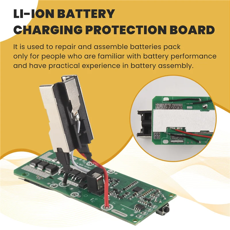 FULL-Li- Battery Charging Protection Circuit Board PCB Replacement For Ryobi 18V P108 RB18L40 Multimeter Multitool Durable