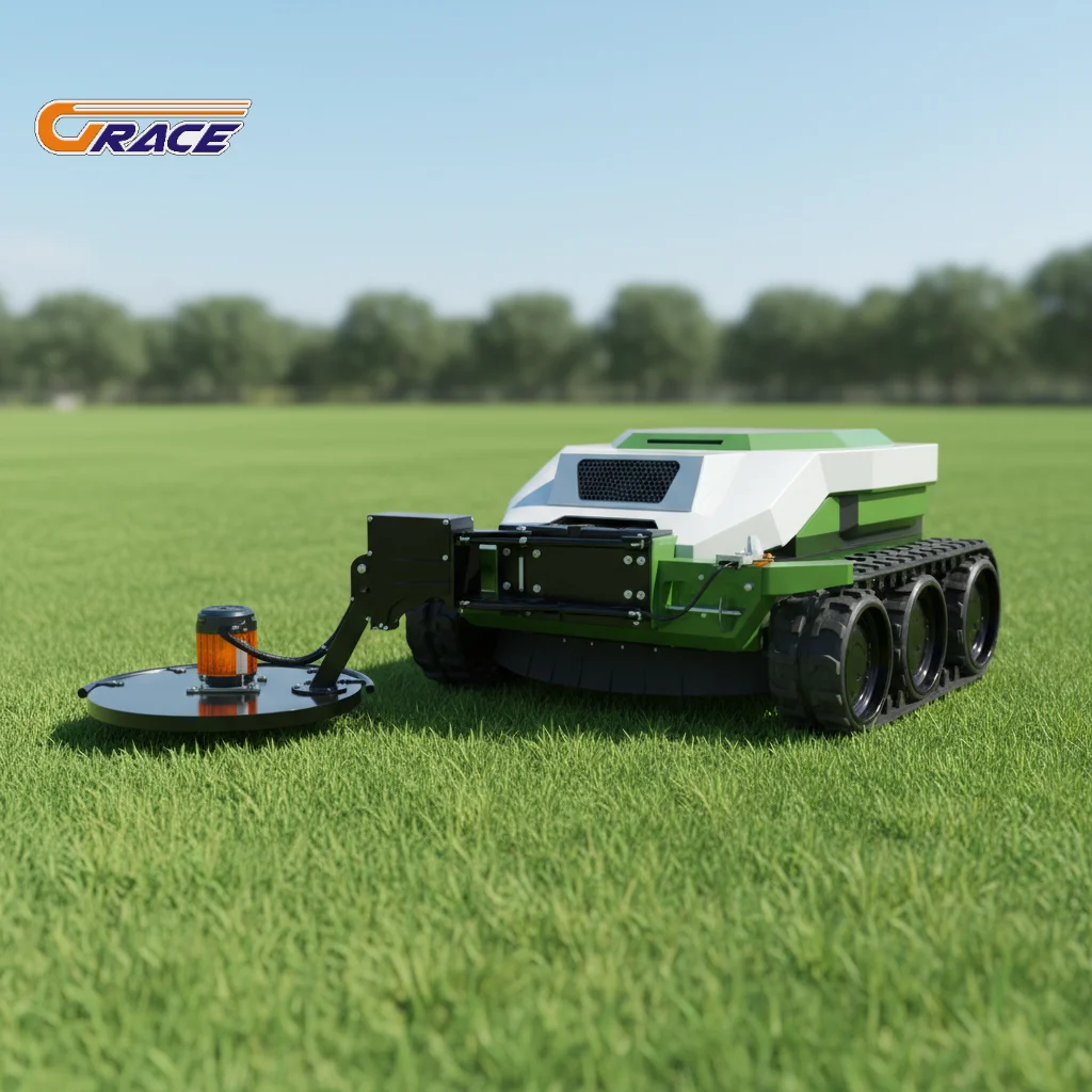 

Cheap Electric Remote Control Crawler Mower Hot Sale For Garden Yard Farm Lawn