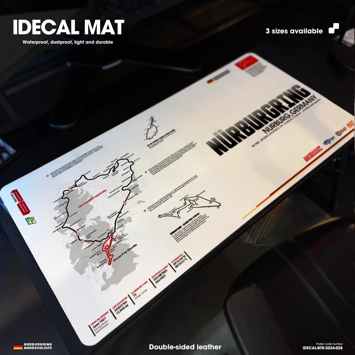 وسادة مكتب جلدية حامية لسباق السيارات كول أسود واضح ماوس الوسادة مكتب عمل حصيرة مقاوم للماء PolkaDot PU مكتب نشاف الوسادة