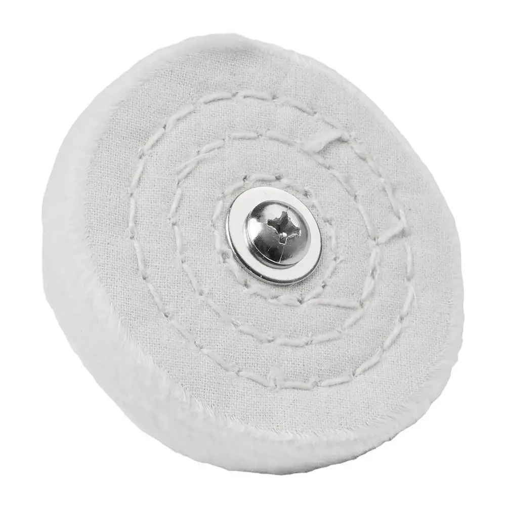 1Pcs 50/65/75/100mm Polishing Mop Wheel with 6mm Connecting Rod Cloth Grinder Pad Polishing Wheel Pad