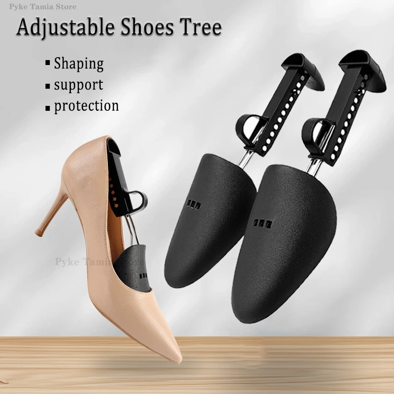 

1 Pair Plastic Shoe Tree Shaper Shapes Stretcher Adjustable Length Shoe Brace for Women Men Leather Shoes Sneaker Boot Holder