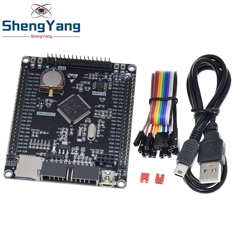 TZT STM32F407VET6 STM مجلس التنمية Cortex-M4 STM32 الحد الأدنى لوحة تعليمية النظام ARM اللوحة الأساسية