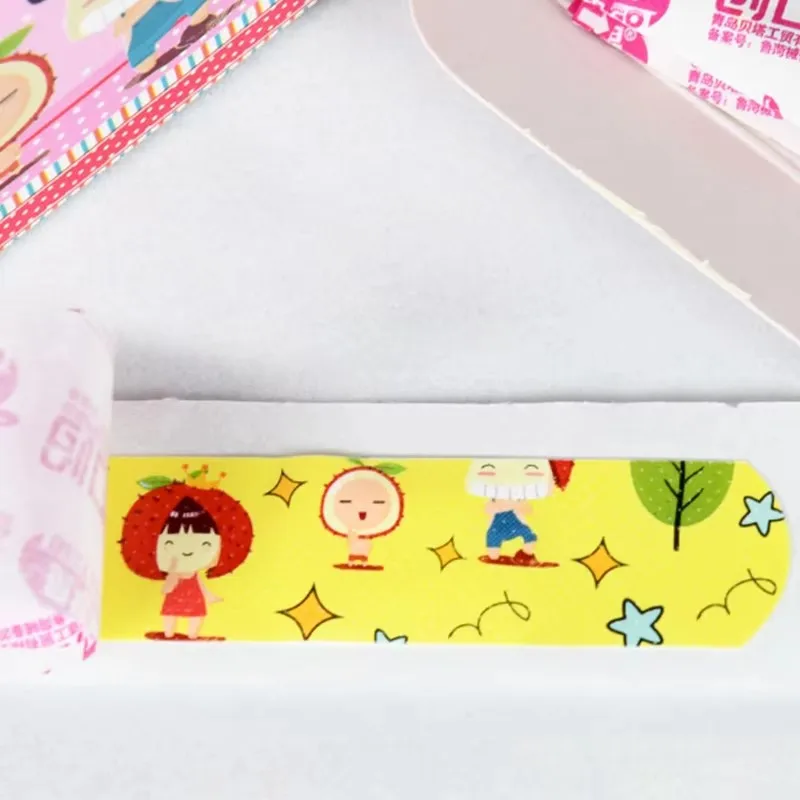 50/100/200 قطعة الكرتون بولي ايثيلين الفرقة المعونة تضميد الجروح التصحيح الجص الإسعافات الأولية لاصق الضمادات الحيوان الفاكهة الحلوى المواضيع