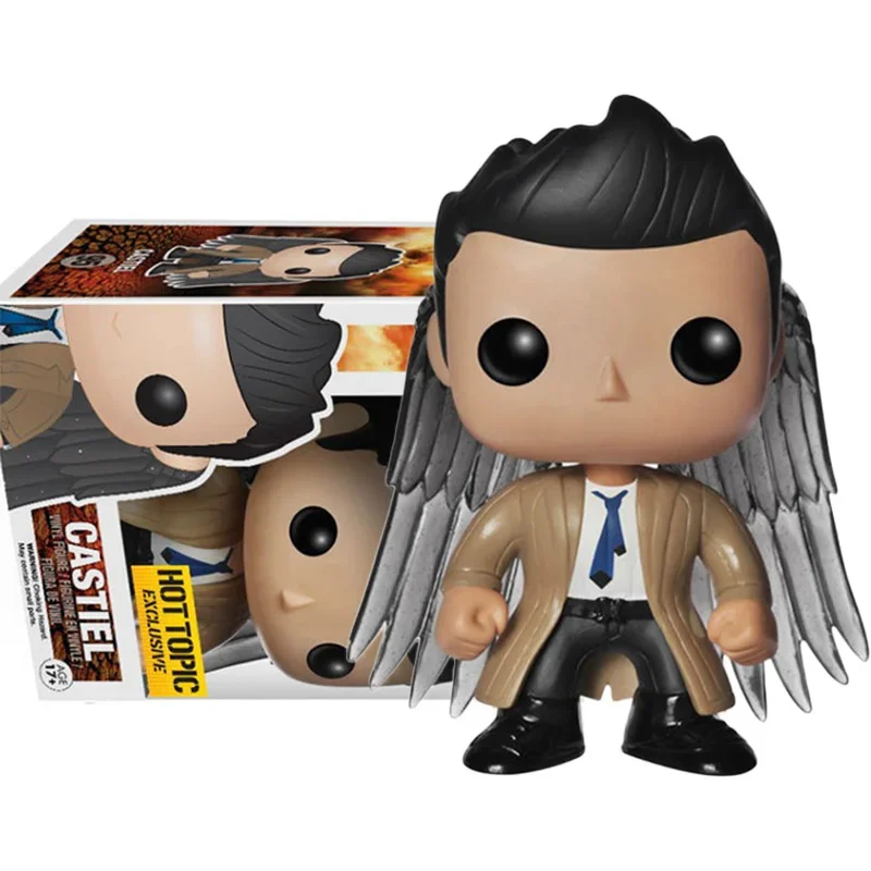 FUNKO POP  Television SPN Sam and Dean Action Figure Toys Supernatural #95 Castiel #94 Dean Figuras Model Dolls  Gifts