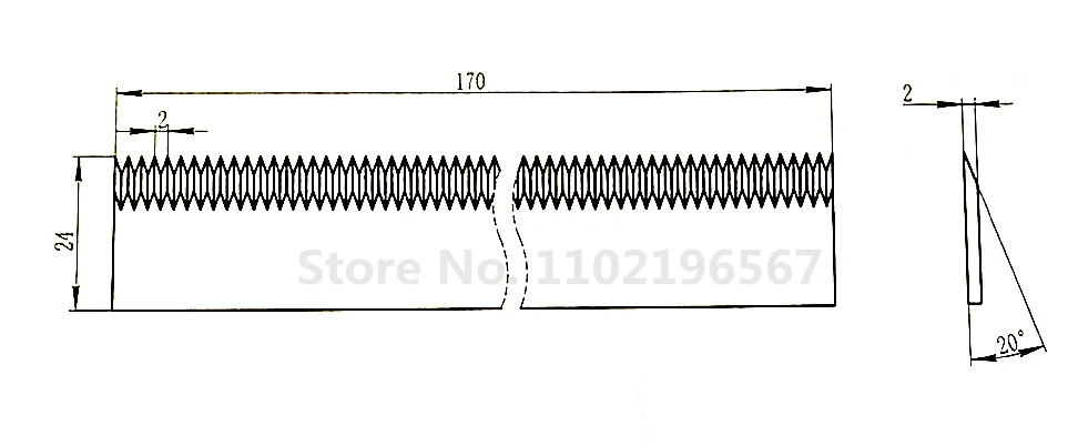 Imagem -03 - Passo de Prata da Cor mm dos Dentes das Lâminas de Dente de Corte da Máquina de Embalagem de Peças para Flim Bolsa Plástico Papel Corte Não Tecido da Tela