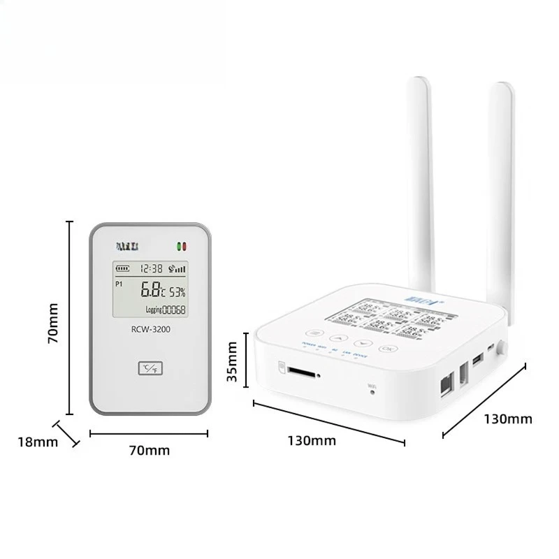 RCW-3000 Wireless Multi-channel Moisture Temperature Acquisition Large Cold Storage Commercial Hygrometer