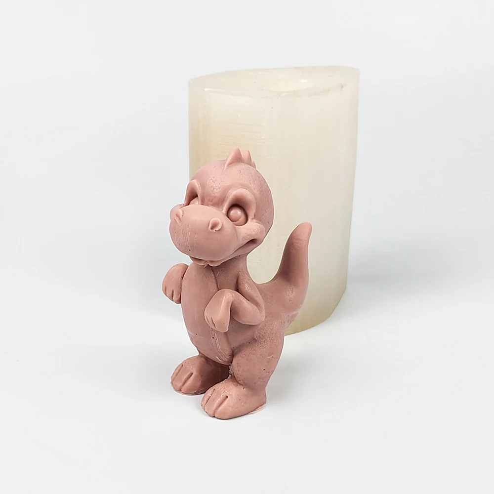 

DW0454 Animals Moulds Silicone Wedding Birthday Valentine's 3D A Standing Dinosaur Candle Mold Soap Molds PRZY