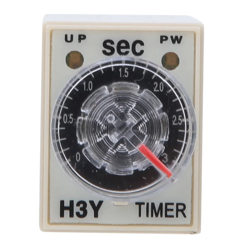 Time Relay 8Pins H3Y-2 Adjustable Transparent Dial Home Appliances Electrical Supplies 0-3s220VAC