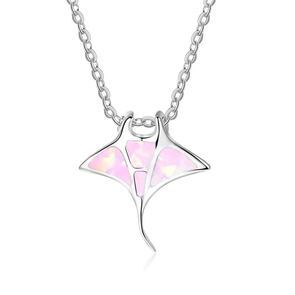 manta ray necklace  Ray Fish Pendant Necklace for Men Women Fashion Jewelry Gifts Personality Ocean Animals Choker Necklaces Acc