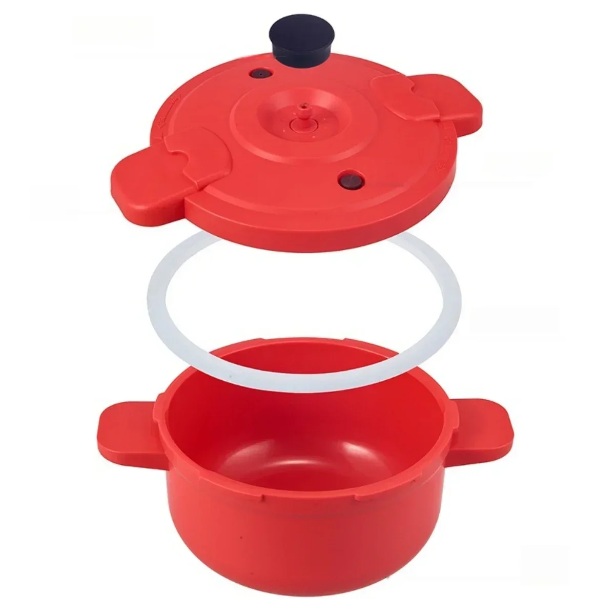 

Microwave Pressure Cooker Multifunction Pot For Quick Rice Steaming Vegetable Pasta Cooking Easy Operation Space Saving Design