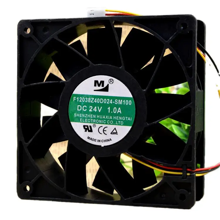 

Yi Meng F12038Z40D024-SM100 24V 1.0A 12CM Converter Cooling Fan 12038