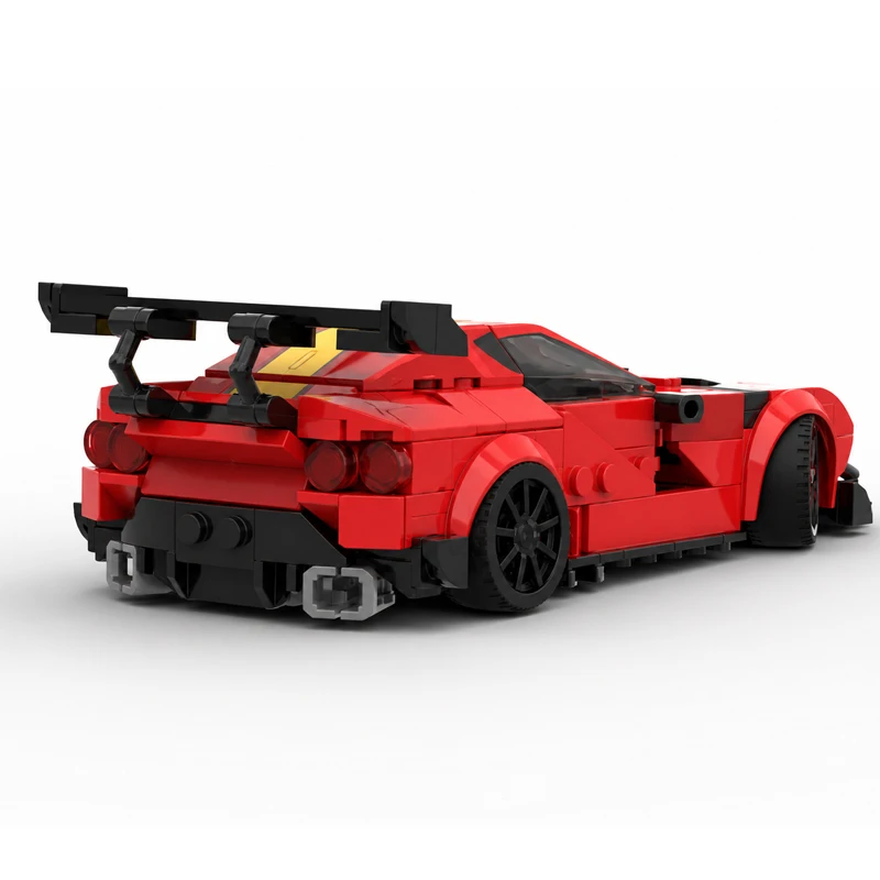 qwerq Speed Racing Car Model MOC Building Bricks Top Tier Sports Car Modular Technology Children Holiday Gifts Assemble Toy Suit