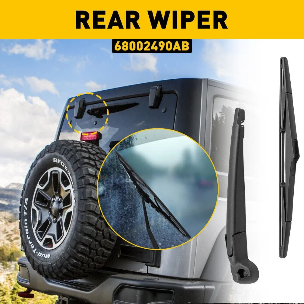 Rear Wiper Arm Blade For Jeep Wrangler 2007-2017 For Wrangler JK 2018 REPLACEMENT OEM