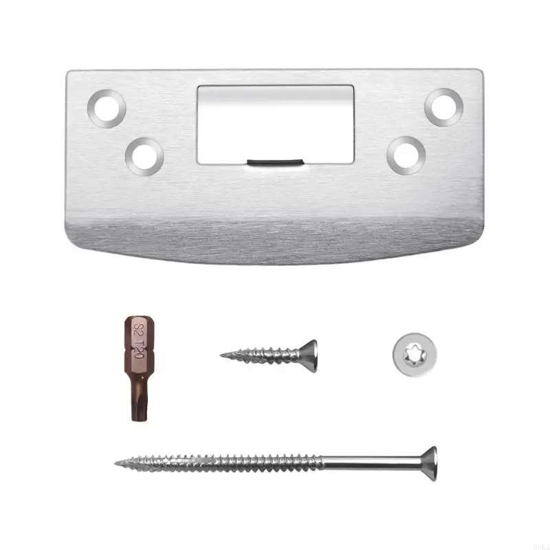 Lock Tongue Buckle Plate Door Lock Latches Guide Plate With Screws Easy to Install