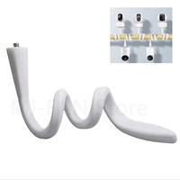 Camera Holder Stand Baby Monitor Wall Mount Silica gel Bracket Hole-Free Crib Cradle Rod Hose Holder Flexible Adjustable Twist
