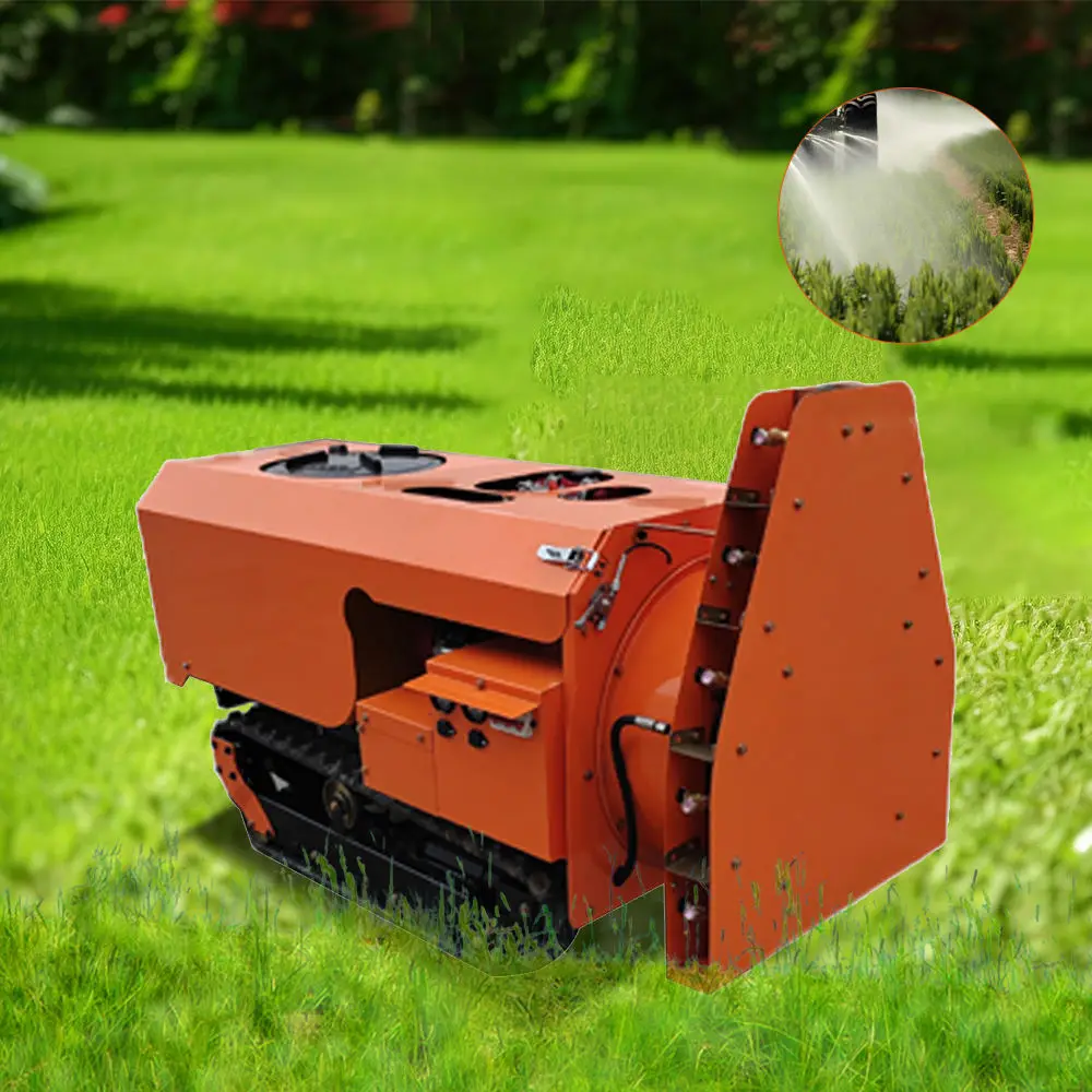 

Remote Control Agricultural Farm Sprayer Automatic Air Assist Sprayer Robot Self Propelled Crawler Orchard Sprayer