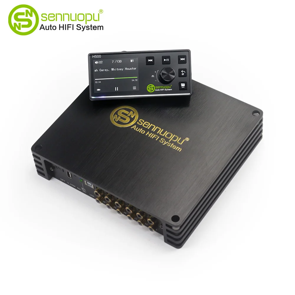 Sennuopu DS-M10Pro Car Audio 8 CH Amplifier with 10 CH DSP Processor Bluetooth Amp Equalizer Amplificador Automotivio Sound