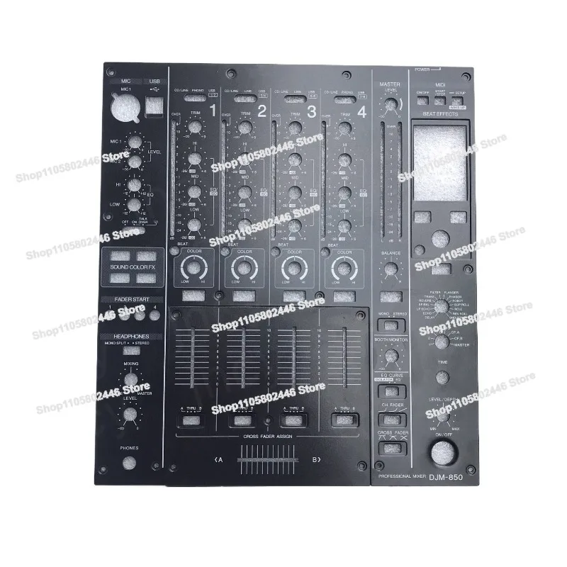 DJM-850 Mixer Panel, Complete Set, Fader Board, Iron Plate, Medium Plate, Disc Player Accessories