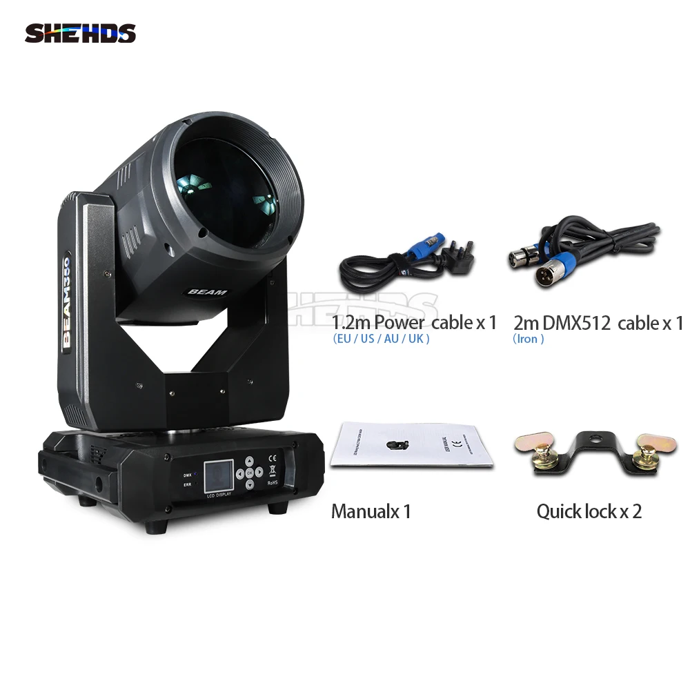 Imagem -05 - Shehds-moving Head Lighting com Flight Case Bulb Beam 350w 17r Apto para Boate dj Disco Performance de Palco Profissional Novo