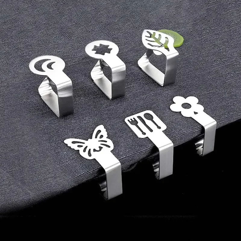 1pcs Stainless Steel Tablecloth Clip Graphic Clip Butterfly Tablecloth Clips Wedding  Clamp Holder Kitchen