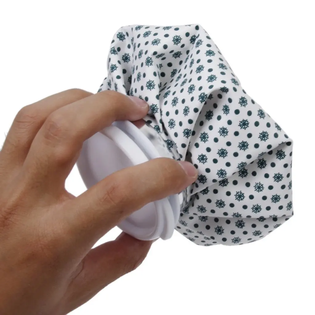 Nuova borsa termica ghiacciata in tessuto da 6 pollici per alleviare il dolore da infortuni sportivi