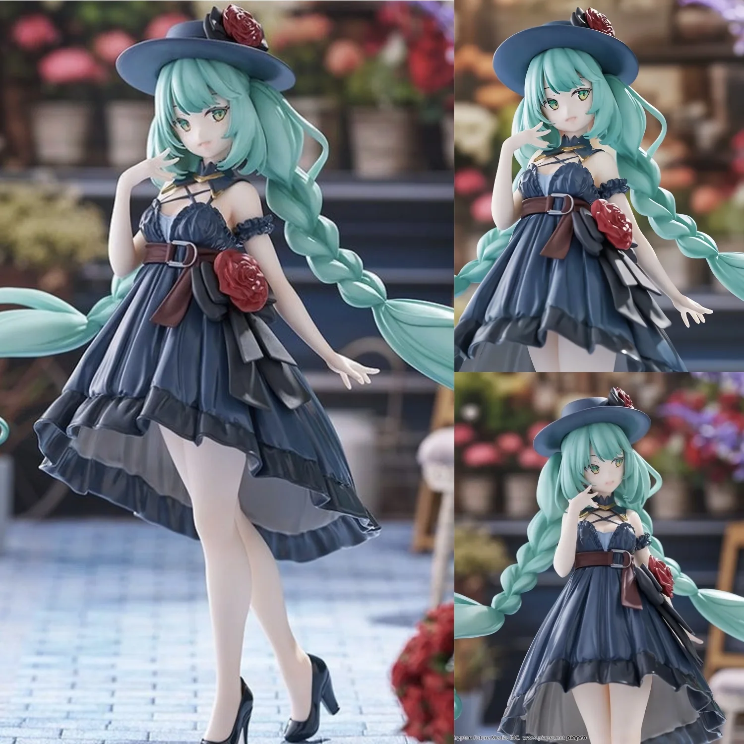 Figuras de acción de Anime Hatsune Miku de 20CM, Trio Try iT, vestido al aire libre, figuras de Anime Kawaii, modelo de juguete para regalo, decoración de escritorio