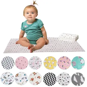 Matelas à langer pour bébé, 60x75CM, imperméable, Portable, réutilisable, respirant, anti-fuite, pour voyage