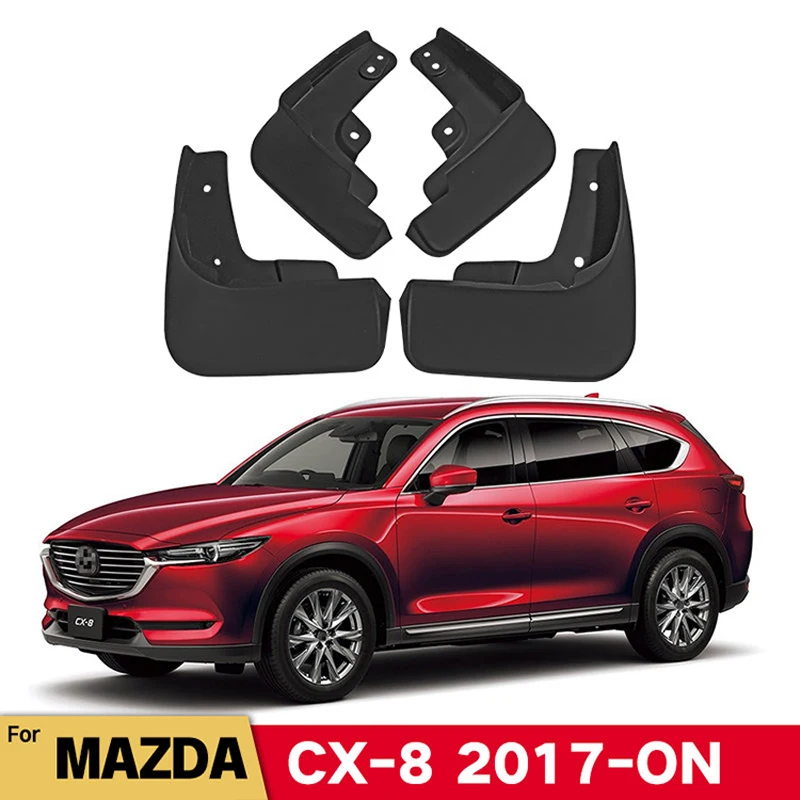 

Mud Flaps For Mazda CX8 CX 8 CX-8 2017-ON 2018 2019 Splash Guards MudFlaps Front Rear Mudguards Fender Car Exterior Accessories