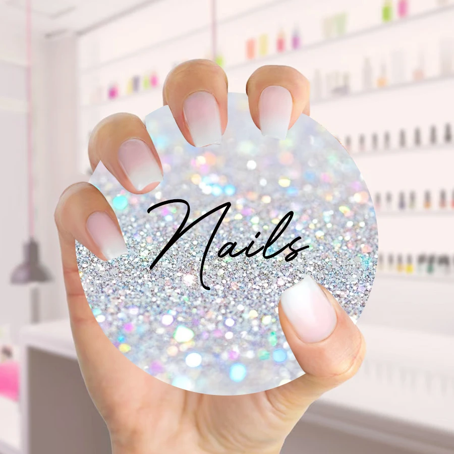 10Pcs/Lot Nail Art Display Card Board, Manicure Nailfie Disc, Nail Salon Accessory, Nail Tech Photo Prop, Nail Selfie Disc Board