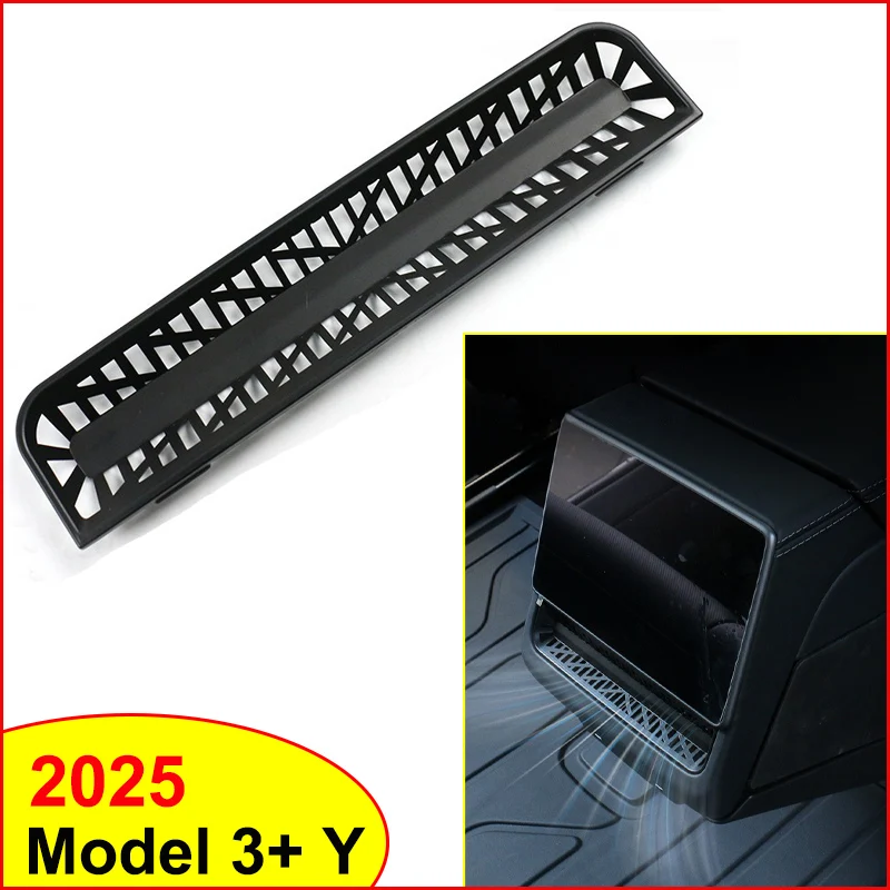 

for New Tesla Model Y Juniper 2025 Launch Model 3 Highland Rear Air Outlet Cover Rear Air Vent Panel Protective Anti Blocking