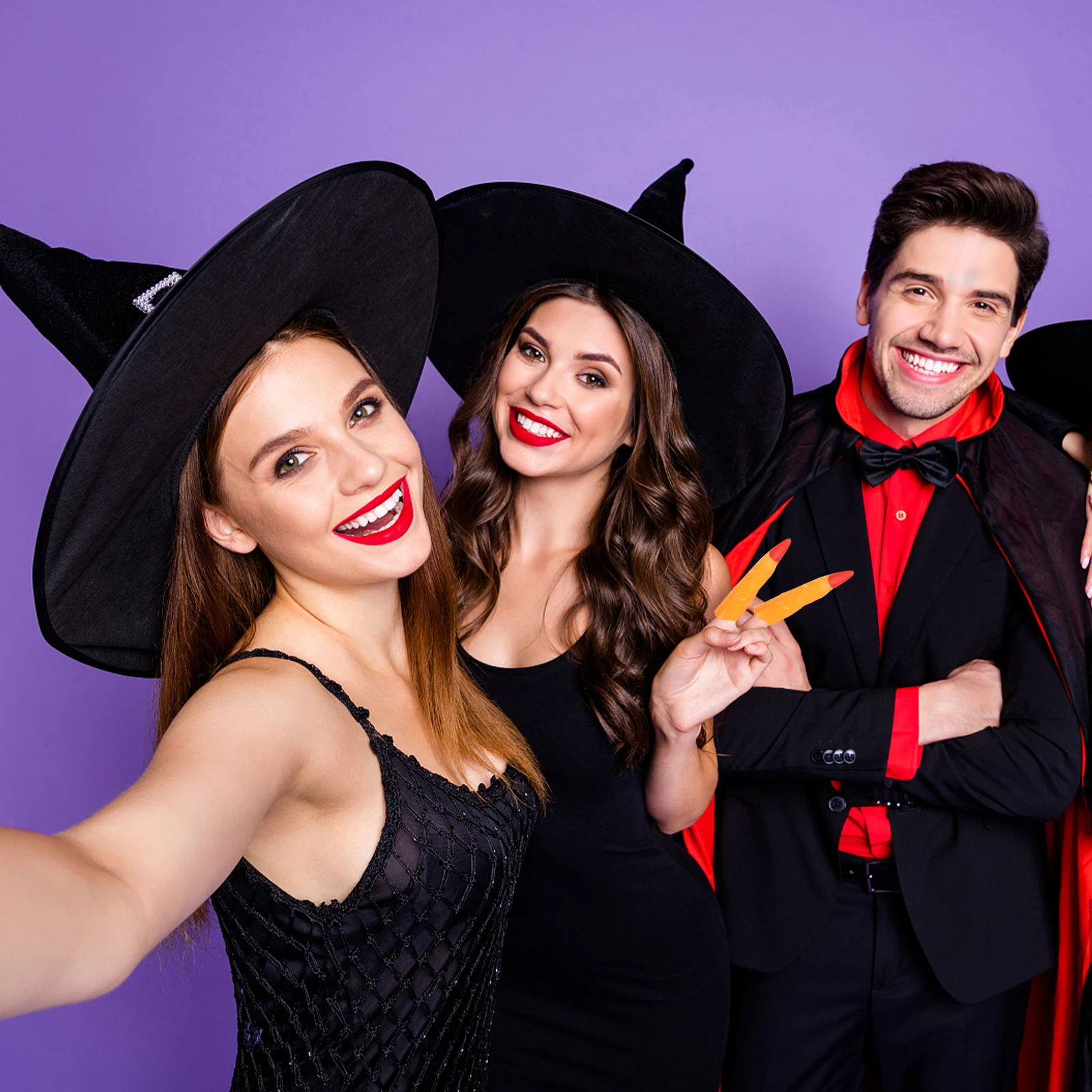 

5Pcs Halloween Witch Fingers Realistic Plastic Props for Cosplay Party Decor Fake Finger Halloween Witch Fingers