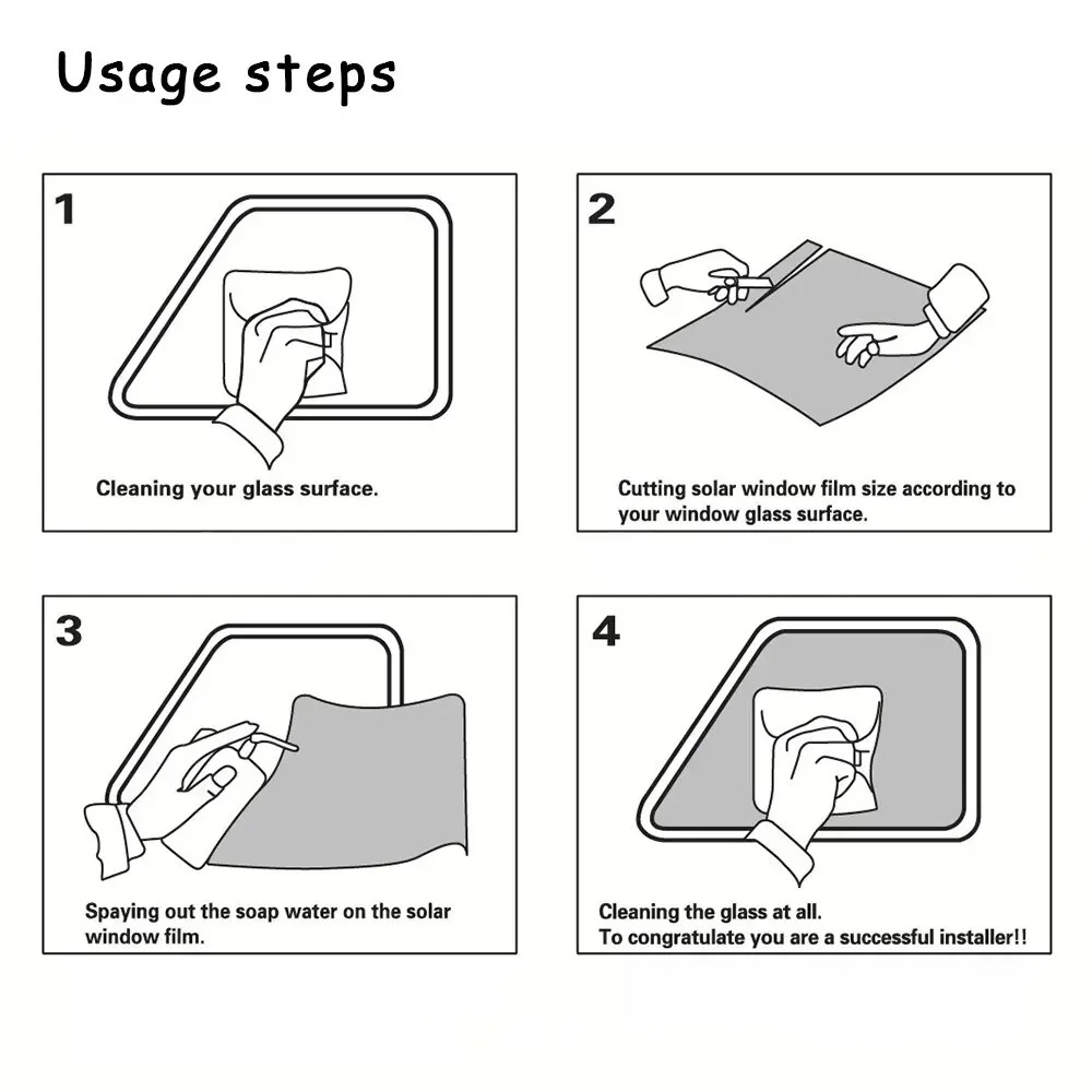 طبقة نافذة سيارة سوداء مضادة للنظرات 3M 50CM - حماية من الأشعة فوق البنفسجية للطاقة الشمسية لخصوصية زجاج المنزل والسيارات