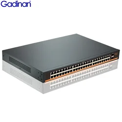 Gadinan PoE Switch 48 Port Gigabit Unmanaged IEEE802.3af/at PoE+ 800W 2 x 1G SFP Network Power Over Ethernet Desktop/Rackmount