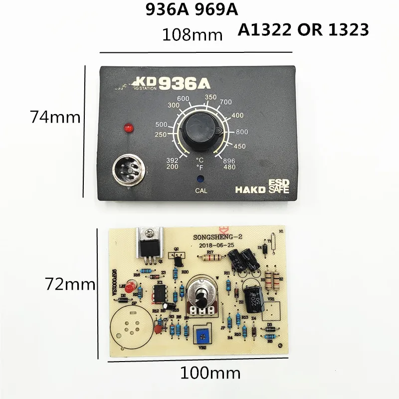 936A 969A Welding Station Applicable Control Panel A1322 Ceramic Core Temperature Control Circuit Board