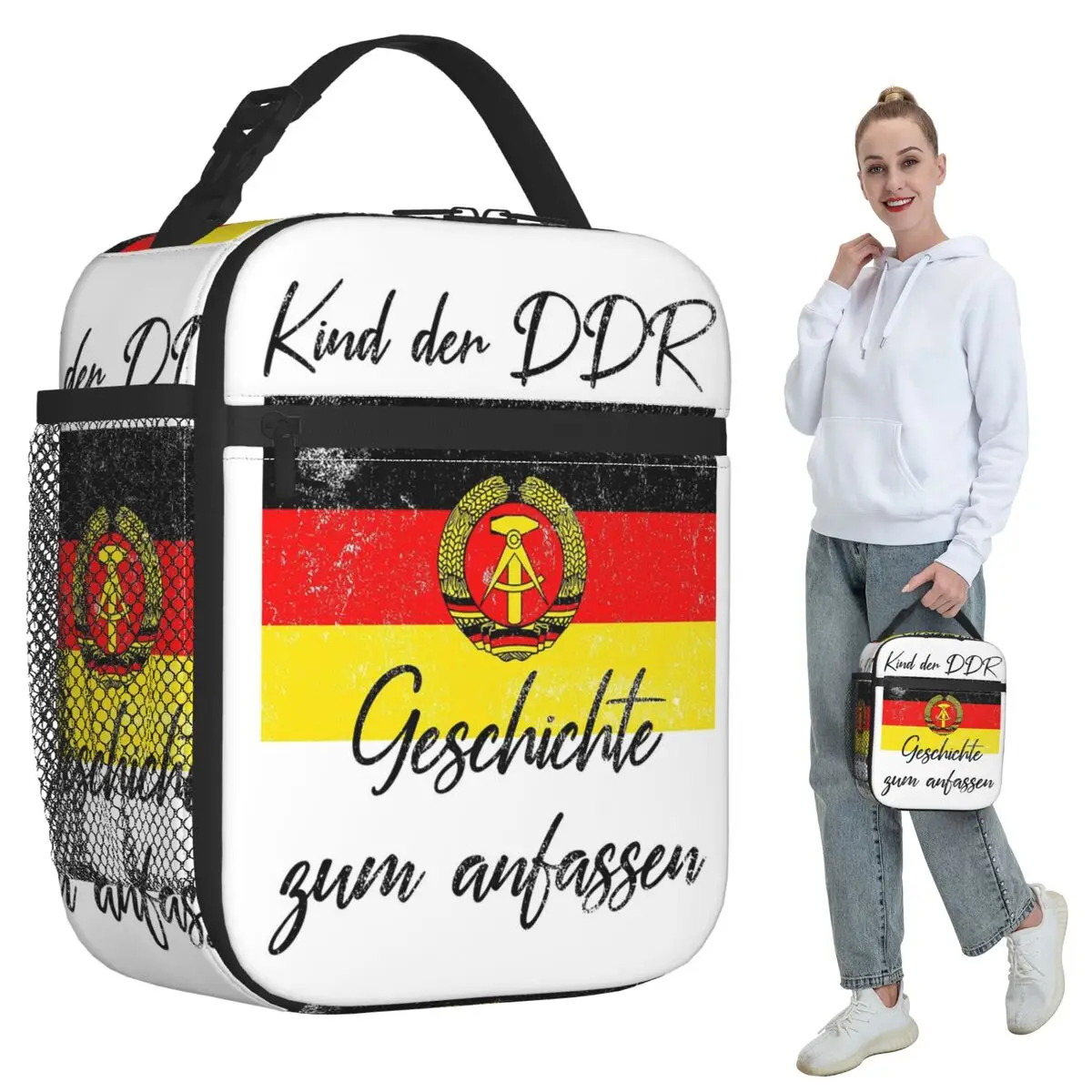 

Child Of The GDR Wallfall Ноябрь 9, 1989 Изолированная сумка для обеда для женщин Термальная коробка для еды Портативная коробка для завтрака Контейнер