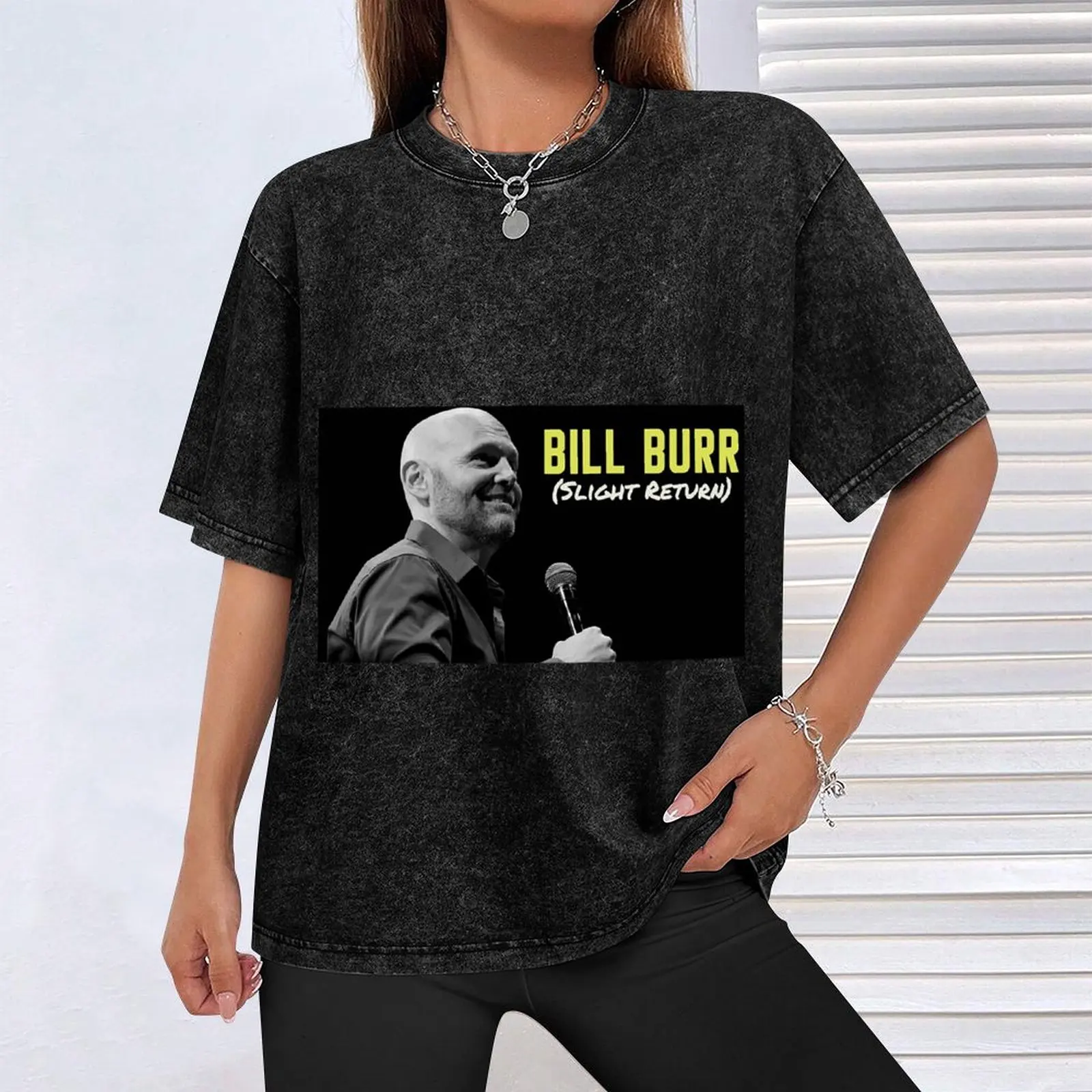 تي شيرت Cononser Bill Burr Rame عودة طفيف تي شيرت قطني عالي الجودة تي شيرت رجالي جرافيك تي شيرت
