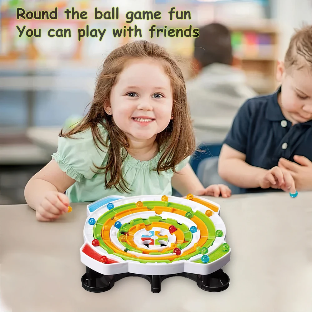 Round Ball Games Parent-child Interactive Puzzle Line Strategy Board Logical Thinking Training Toys For Children\'s Birthday Gift