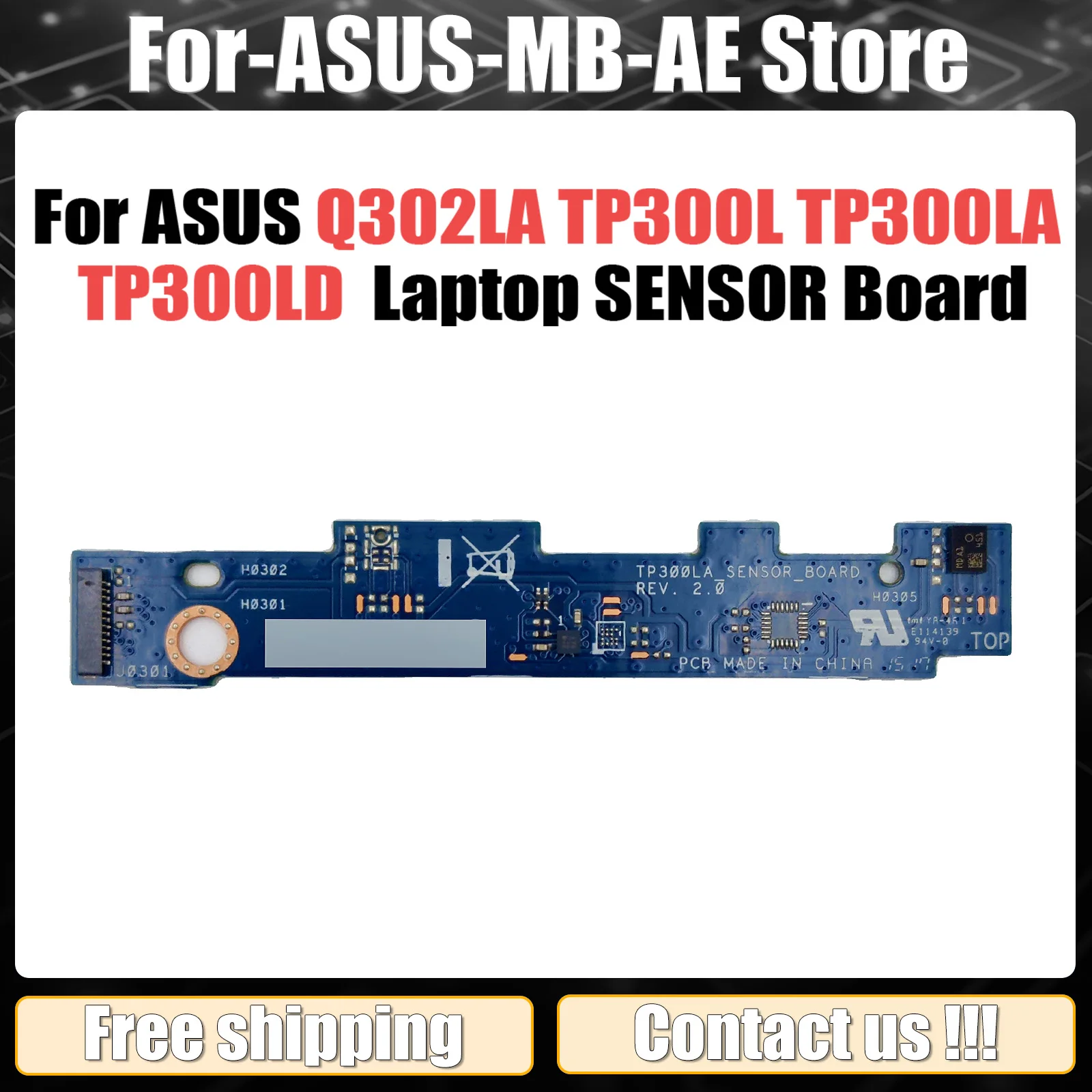 For ASUS Q302LA TP300L TP300LA TP300LD Laptop SENSOR Board 100% Tested Fast Ship