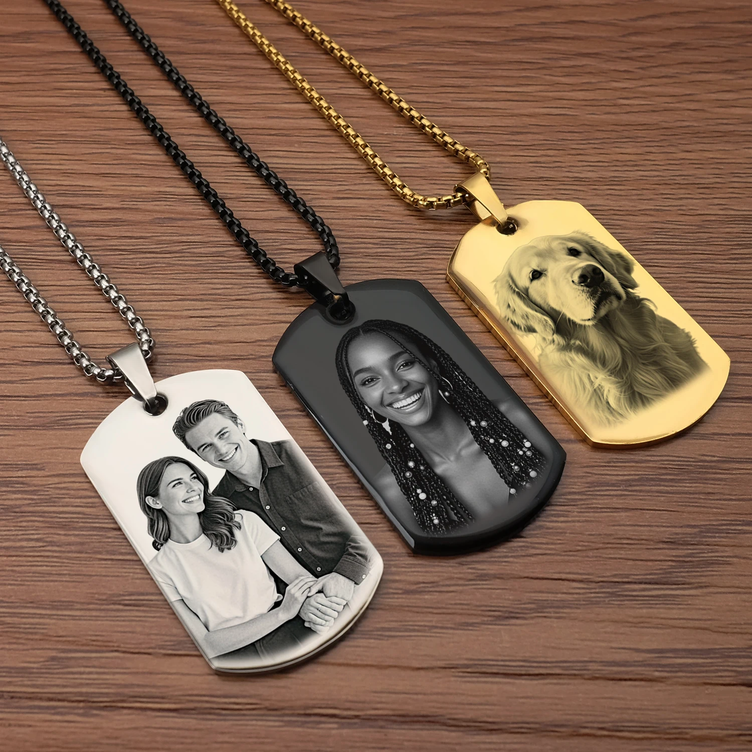 Custom Photo Necklace Personalized Jewelry Customizable Gifts for Her