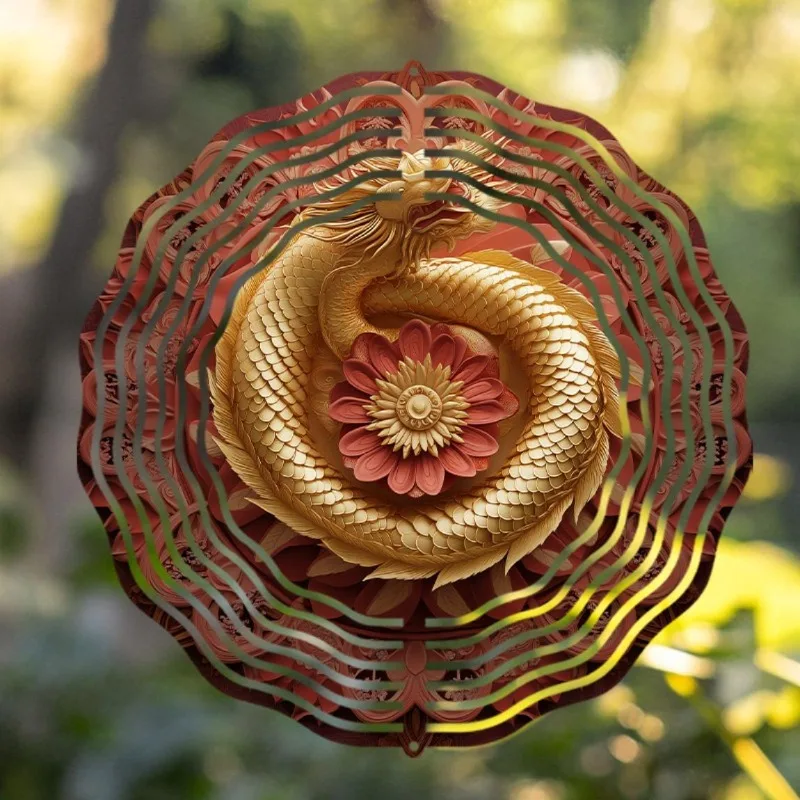 CIFBUY Windspiel für den Außenbereich, künstlerische Dekoration, 360-Grad-Haken zum Aufhängen für Balkon, Hof, Terrasse, Garten, Zuhause, Wand, Geschenk