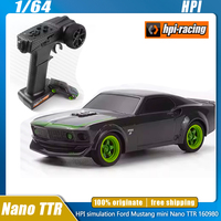 HPI 1/64 Nano TTR 160980 Rc Car Mini Simulation Ford Mustang Electric Remote Control Car RTR Toys Cars Hobby Holiday Gifts