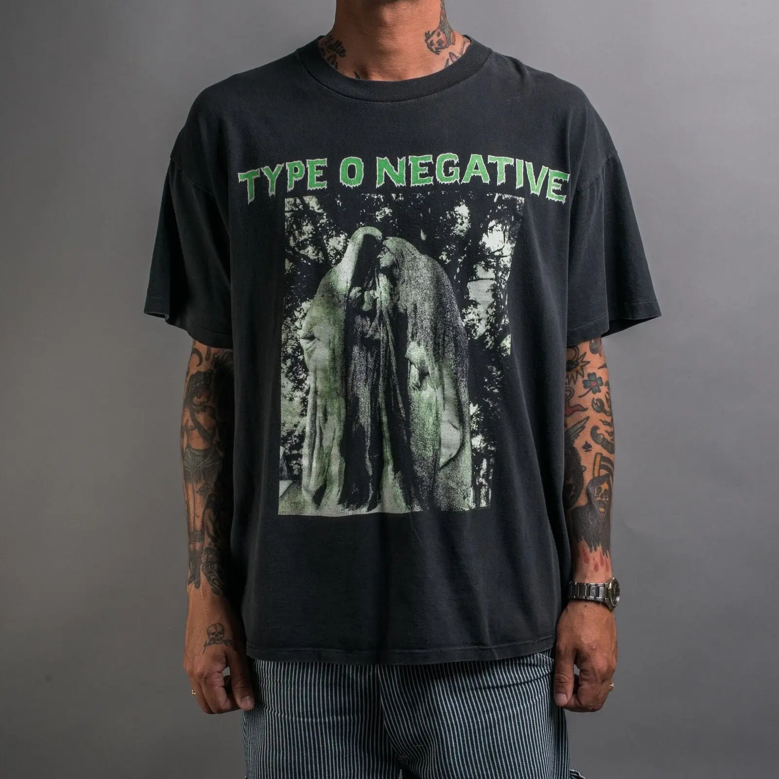 Vintage Type O Negative Beg To Serve T-Shirt, Black Cotton Shirt Lb3874