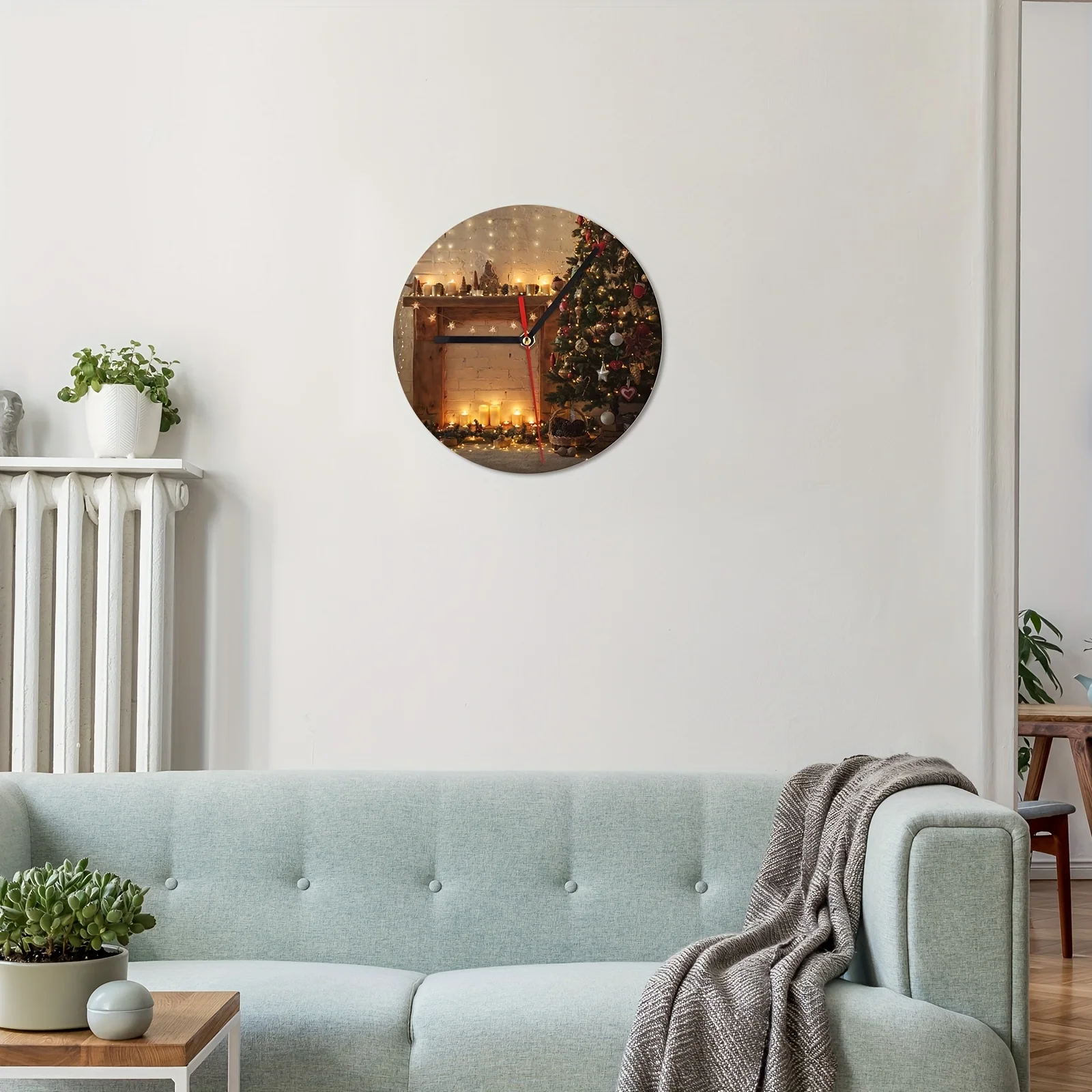 6 pcs Sublimation Wood Wall Clock Blanks – 7.9 Inch Round DIY Printable Clock Faces, Battery Operated, Unfinished Natural Wood, view 6
