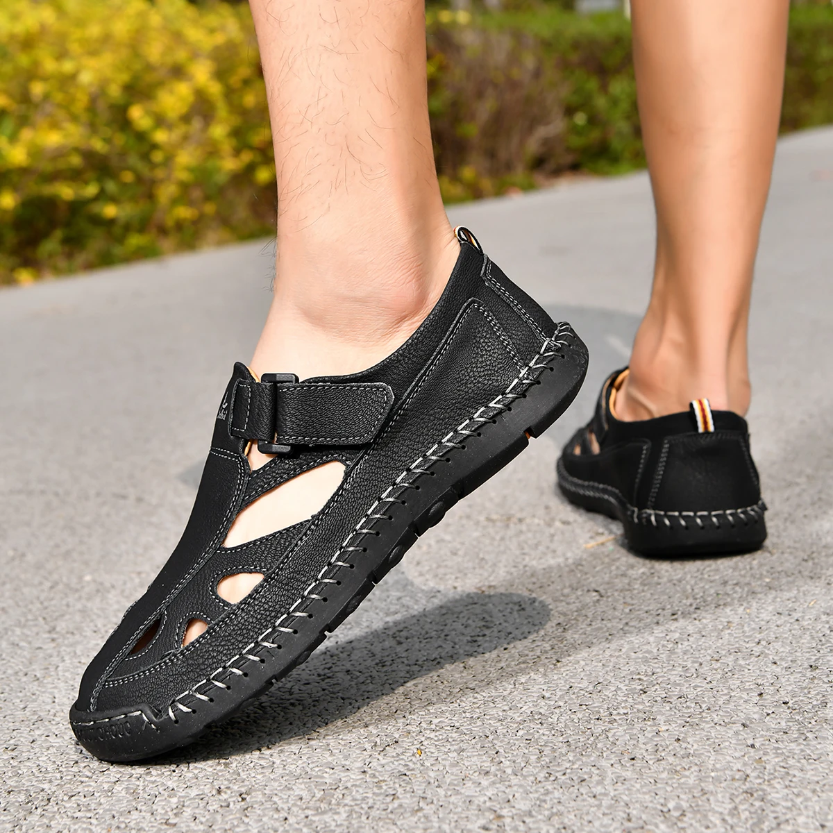 Men's Summer Beach Sandals: Simple and Stylish Open-Toe Sandals—Comfortable, Breathable, Durable, and Non-Slip