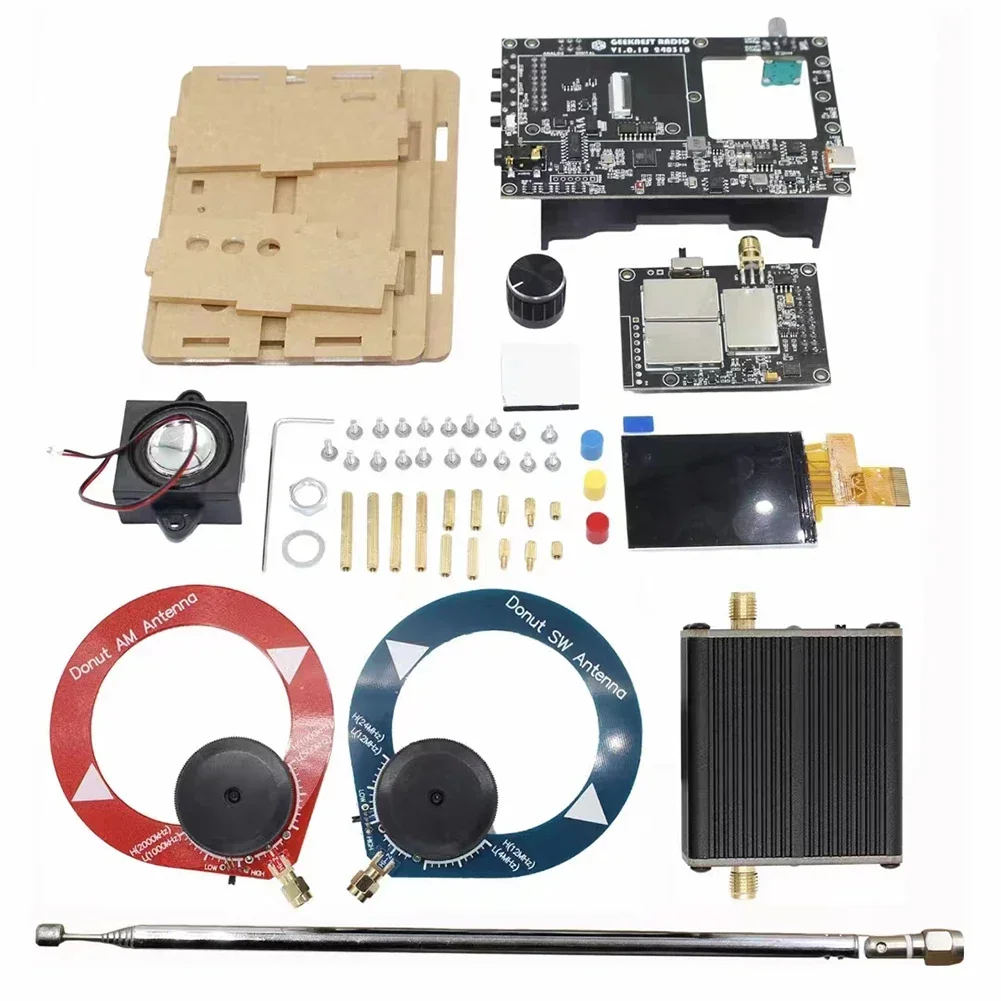 DIY All-Band Radio V5A Kit Digital/Analog Output FM AM MW SW Aviation Band SSB LSB USB Support UHF Band Reception/Transmission