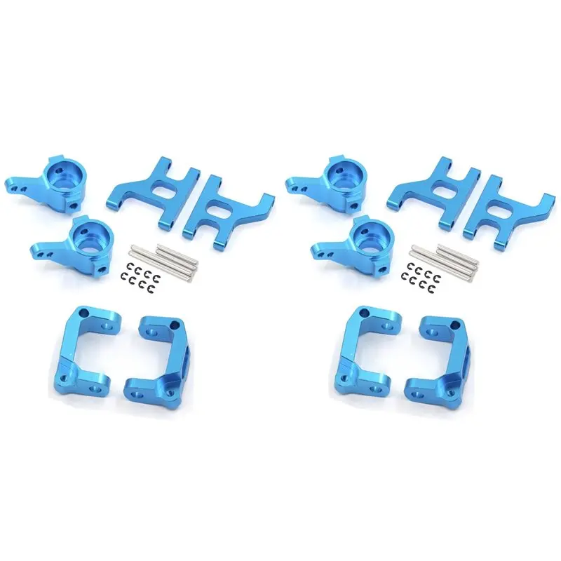 

WOWFU-4X Metal Front Steering Cup C Hub Carrier Suspension Set For 1/10 RC Crawler Car Tamiya CC01 CC-01 Upgrade Parts,5