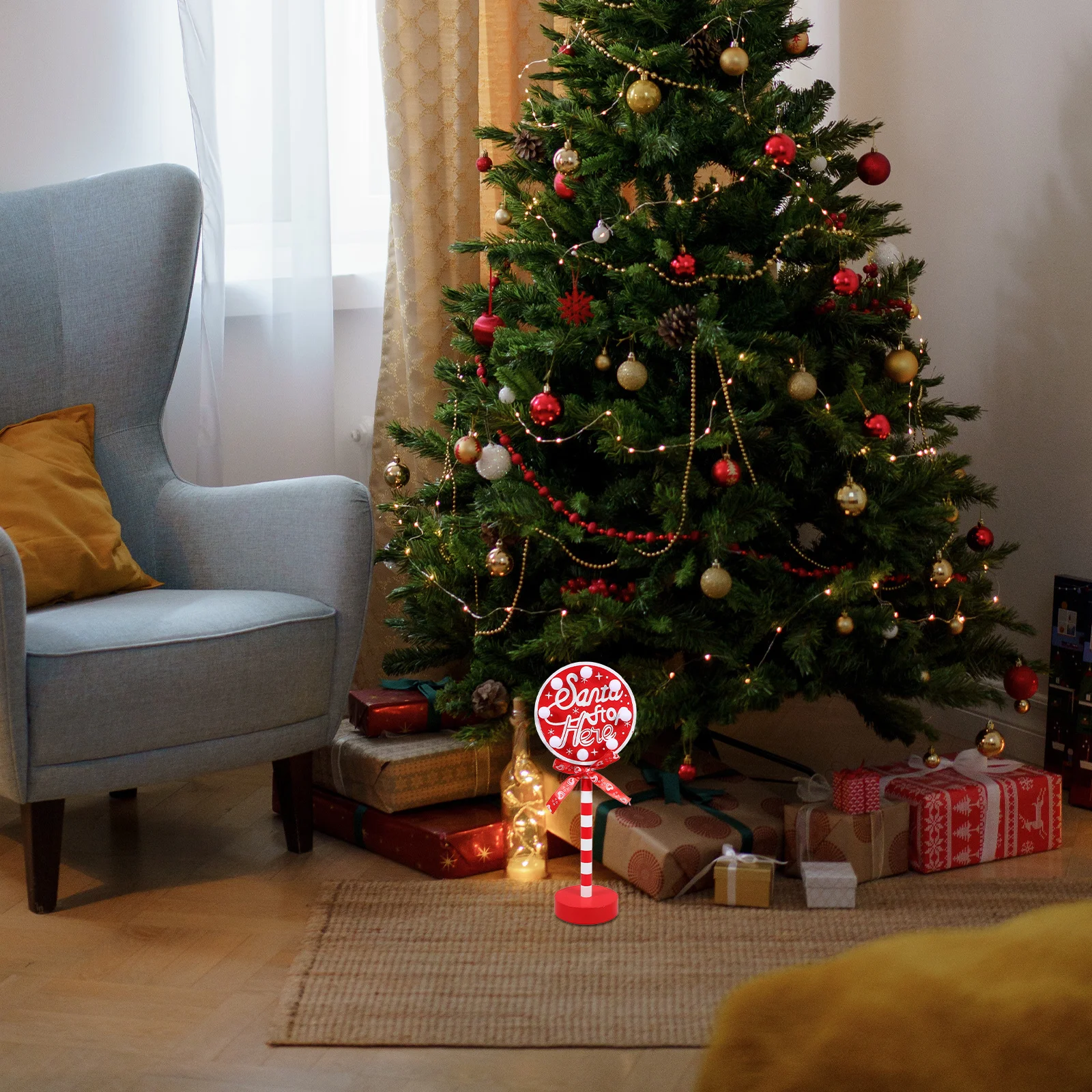 

Xmas Wooden LED Light Decorative Lamp for Christmas Tabletop Home Decor Holiday Party Room Ornament Night Stand Light