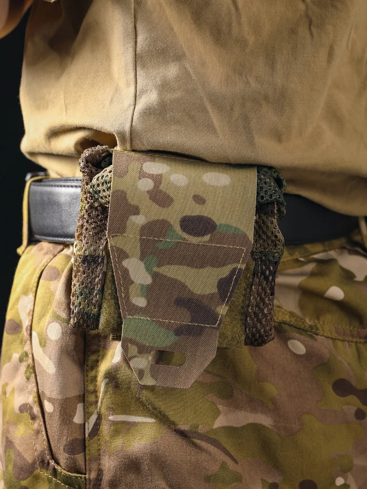 ‌Lightweight Adjustable Drawstring Mesh Pouch for Tactical Water Bottle Storage Bag MOLLE Outdoor Camping Gear Tactical GP Bag