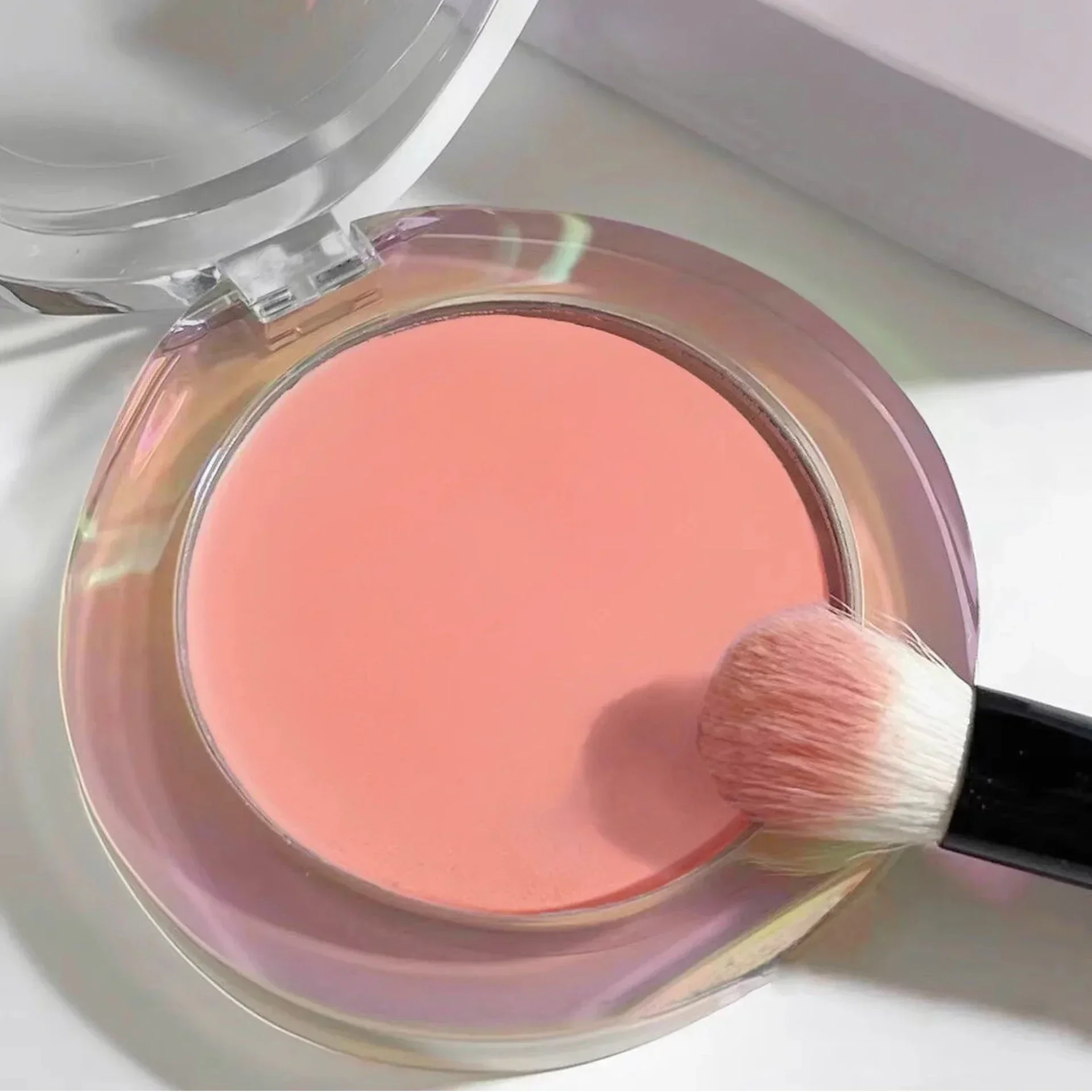 Single Color Blush Matte Natural Cheek Tint Brighten Face Waterproof Face Contouring Cosmetics Blush Powder Soft Female Makeup